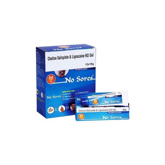 No Sores Gel with Choline Salicylate + Lidocaine