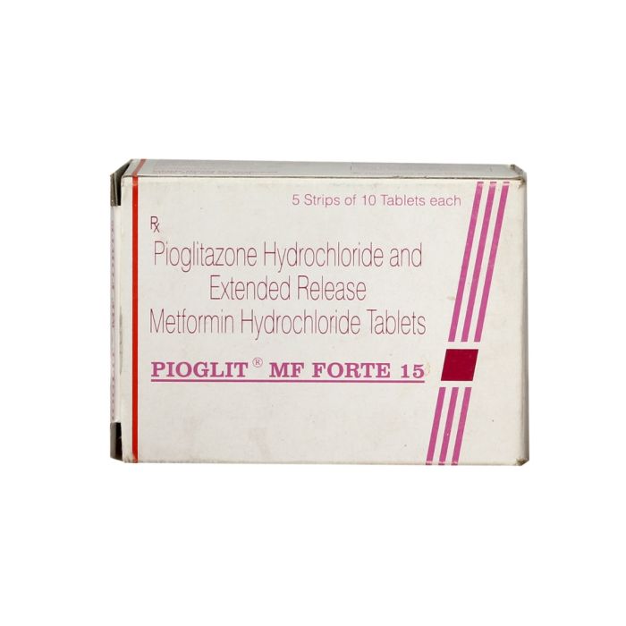 Pioglit-MF-Forte-15-mg+850-mg with Pioglitazone + Metformin           