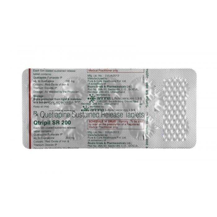 Qtripil 300 Mg Tablet SR with Quetiapine