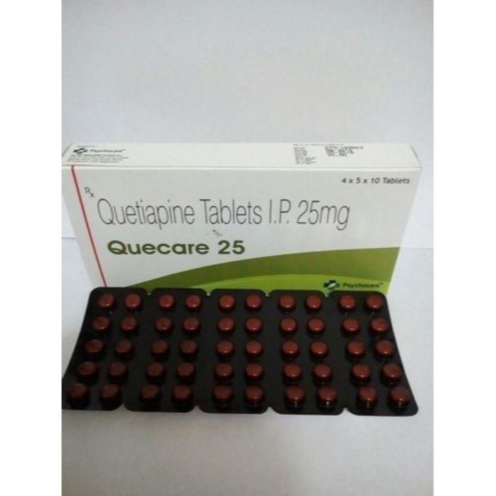 Quecare 25 Tablet with Quetiapine