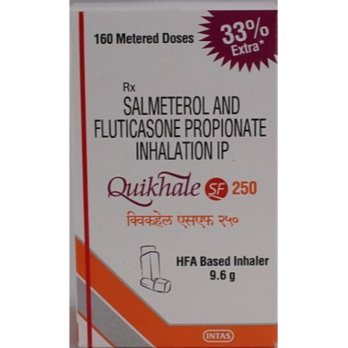 Quikhale SF 250 HFA based Inhaler with Salmeterol and Fluticasone Propionate                  