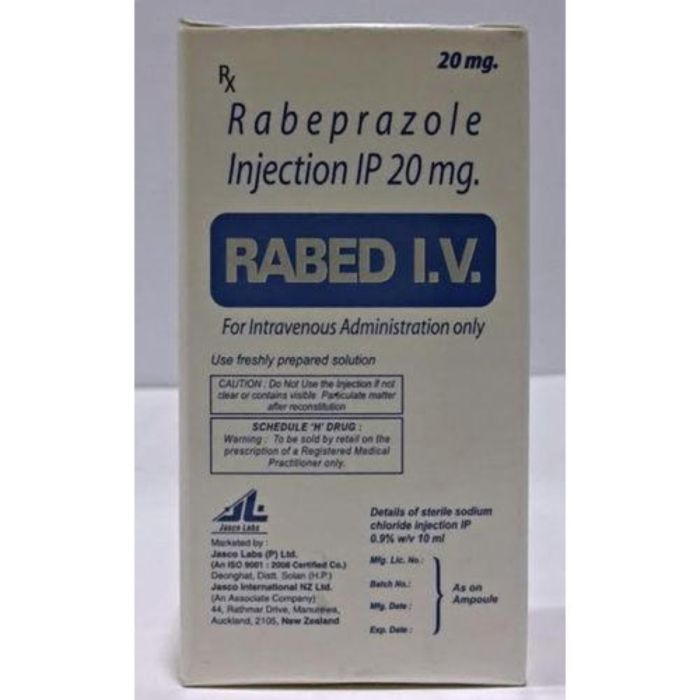 Rabed 20 Mg Injection with Rabeprazole