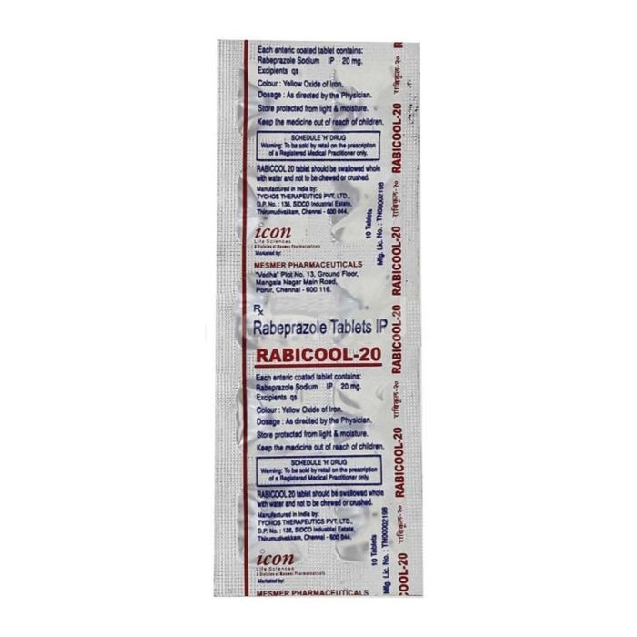 Rabicool 20 Mg Tablet with Rabeprazole