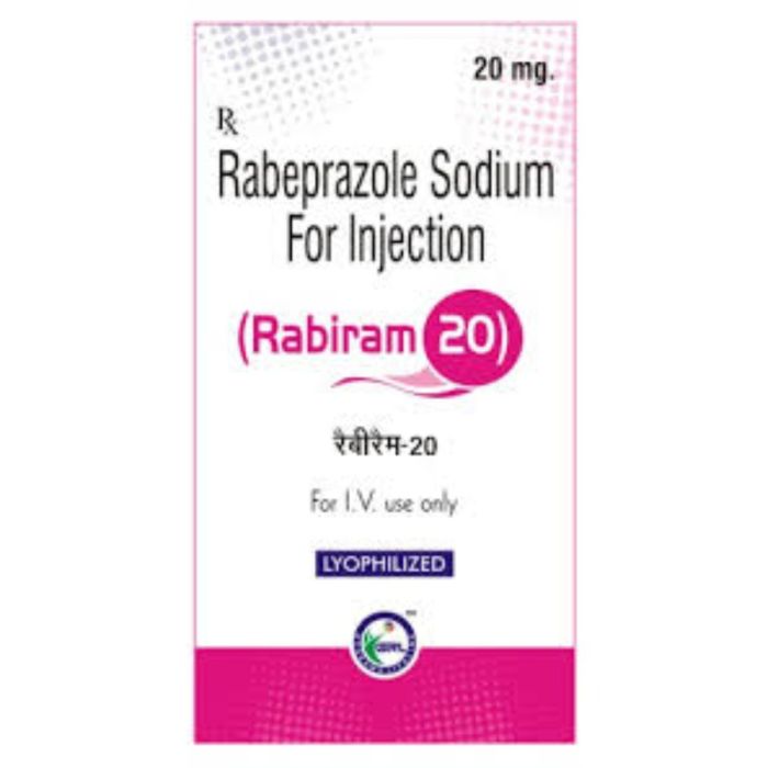 Rabiram 20 Mg Injection with Rabeprazole