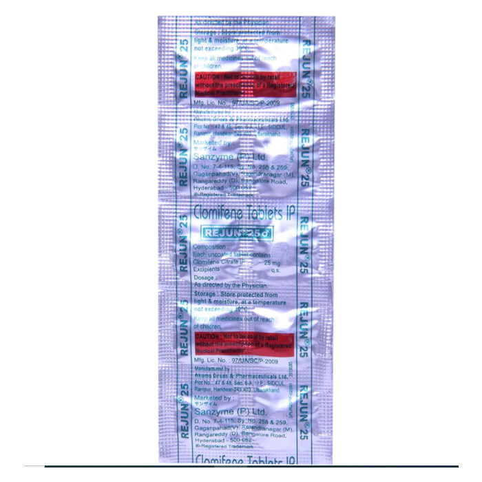 Rejun 25 Mg Tablet with Clomiphene