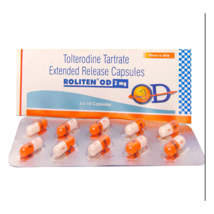 Roliten OD 2 Mg Capsule ER with Tolterodine