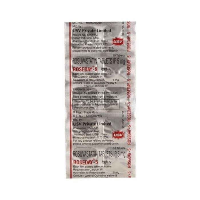 Roseday-F 5 Tablet with Fenofibrate and Rosuvastatin