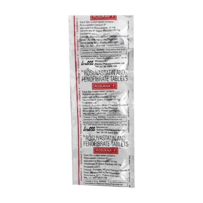 Rosukaa F Tablet with Fenofibrate and Rosuvastatin