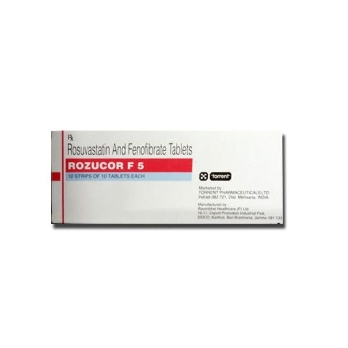 Rozucor F 5 Tablet with Fenofibrate and Rosuvastatin