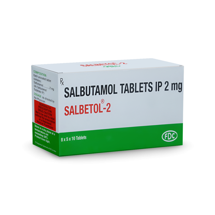 Salbetol 2mg Tablets