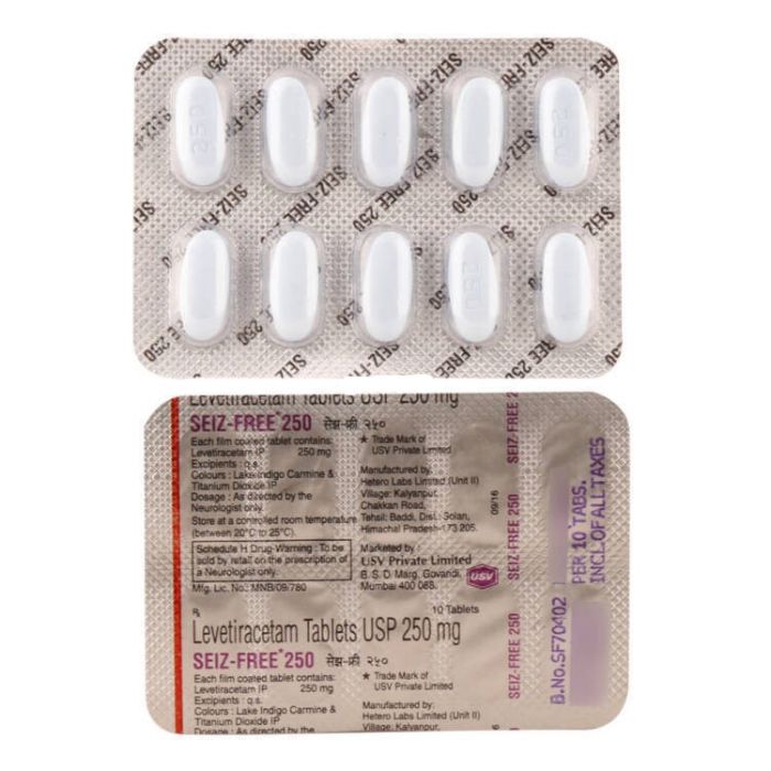 Seiz-Free 250 Tablet with Levetiracetam