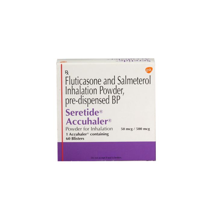 Seretide-Diskus- 50-mcg+500-mcg with Salmeterol + Fluticasone Propionate
