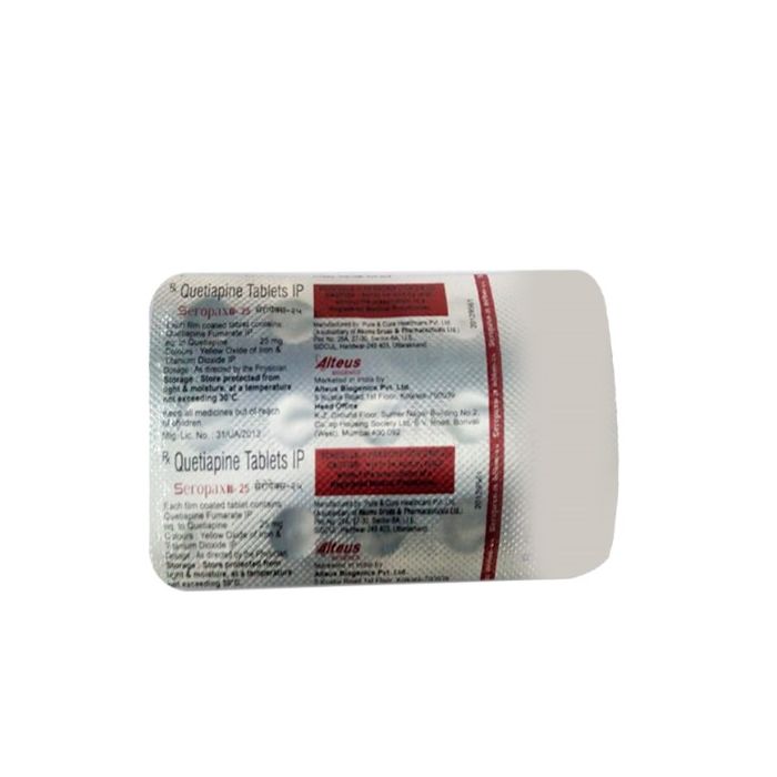 Seropax 25 Mg Tablet with Quetiapine