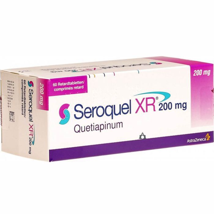 Seroquel XR 200 Mg with Quetiapine Fumarate                