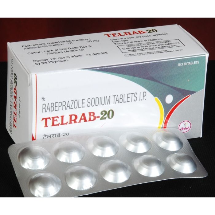 Telrab 20 Mg Tablet with Rabeprazole