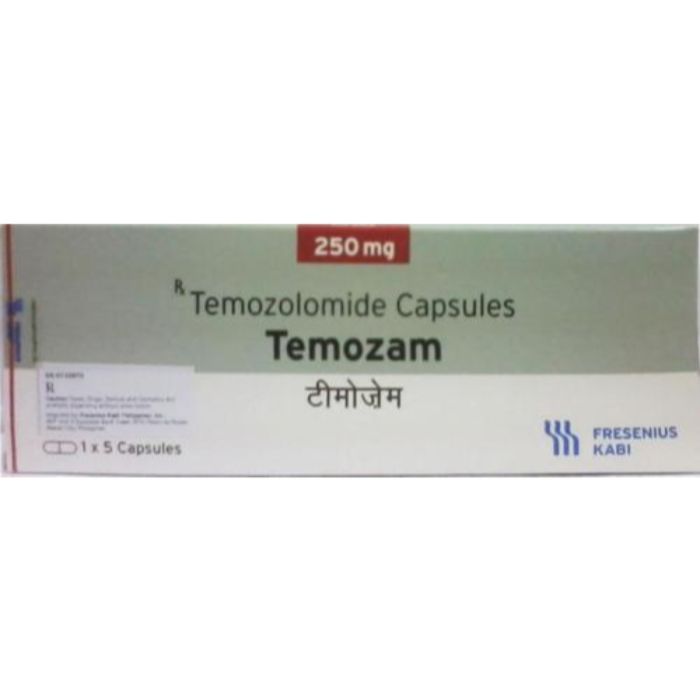 Temozam 250 Mg Capsule with Temozolomide