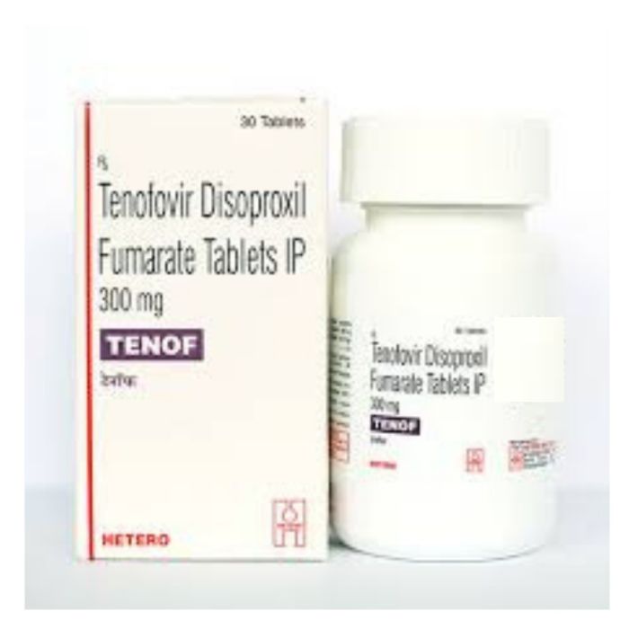 Tenof 300 Mg Tablet with Emtricitabine + Tenofovir disoproxil fumarate                 