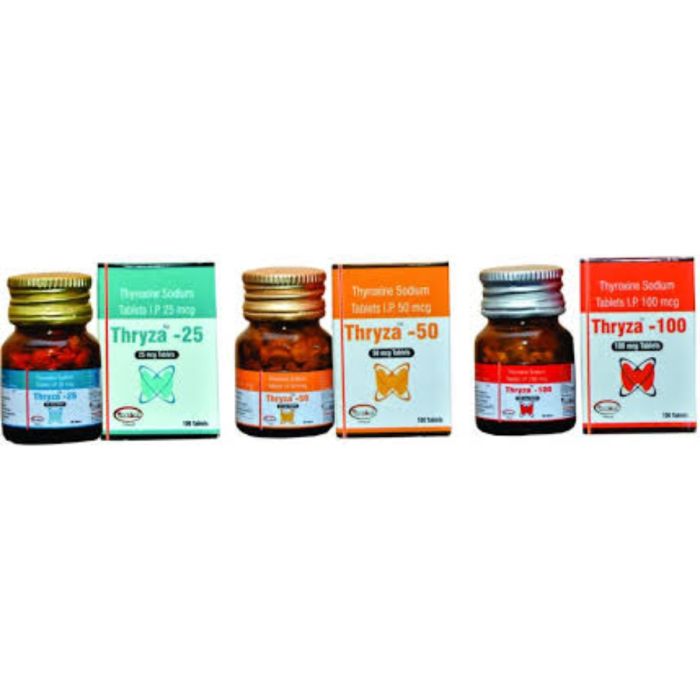 Thryza 50 mcg Tablet with Thyroxine-Levothyroxine