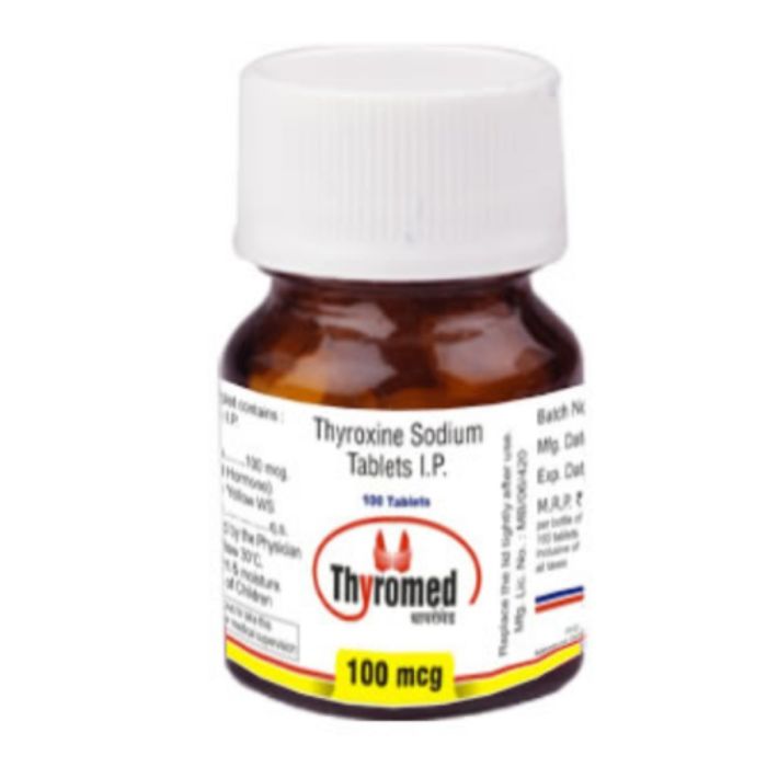 Thyromed 100 mcg Tablet with Thyroxine-Levothyroxine