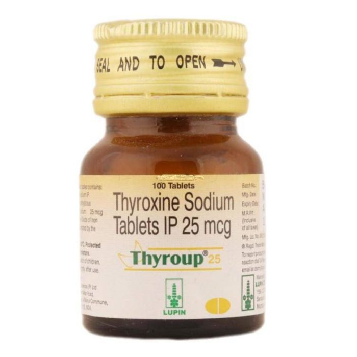 Thyroup 25 Tablet with Thyroxine-Levothyroxine