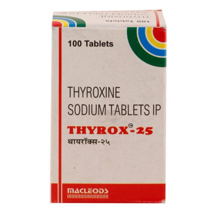 Thyrox 25 Tablet with Thyroxine-Levothyroxine