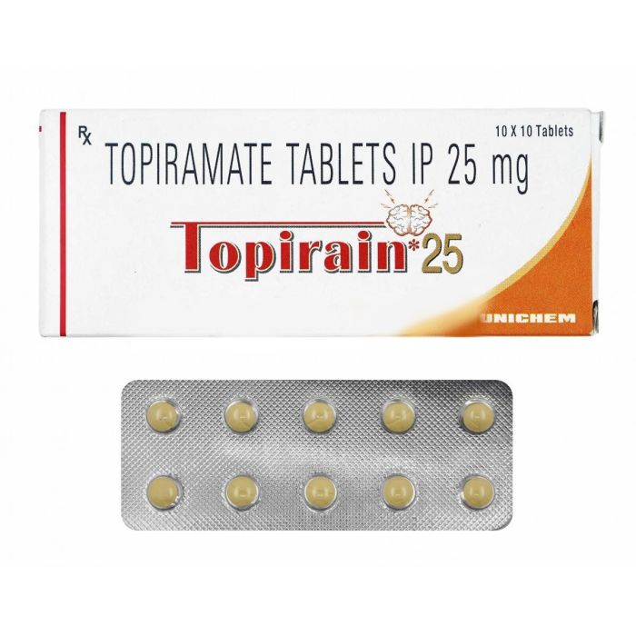 Topirain 25 Mg Tablet with Topiramate