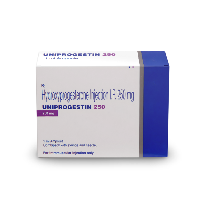 Uniprogestin 250 Injection with Hydroxyprogesterone