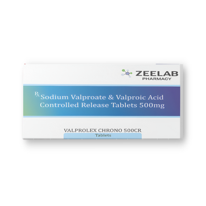 Valprolex Chrono 500 CR Tablet with Sodium Valproate + Valproic Acid