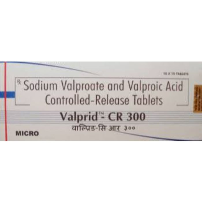 Valprid CR 300 Tablet with Sodium Valproate and Valproic Acid
