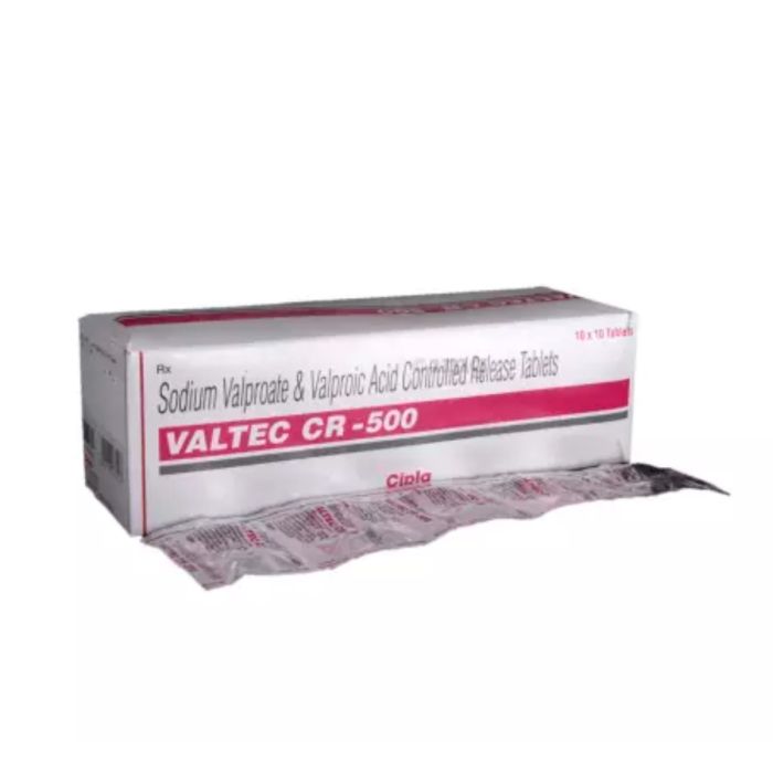Valtec CR 500 Tablet with Sodium Valproate and Valproic Acid