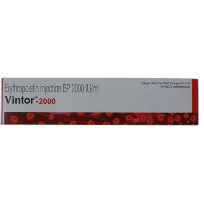 Vintor 2000 IU 1 ml  Injection with Recombinant Human Erythropoietin Alfa