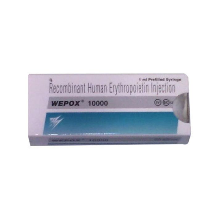 Wepox 10000 IU Injection 1 ml with Recombinant Human Erythropoietin Alfa                    