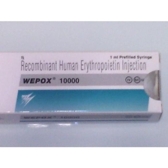 Wepox 3 ml Injection with Recombinant Human Erythropoietin Alfa