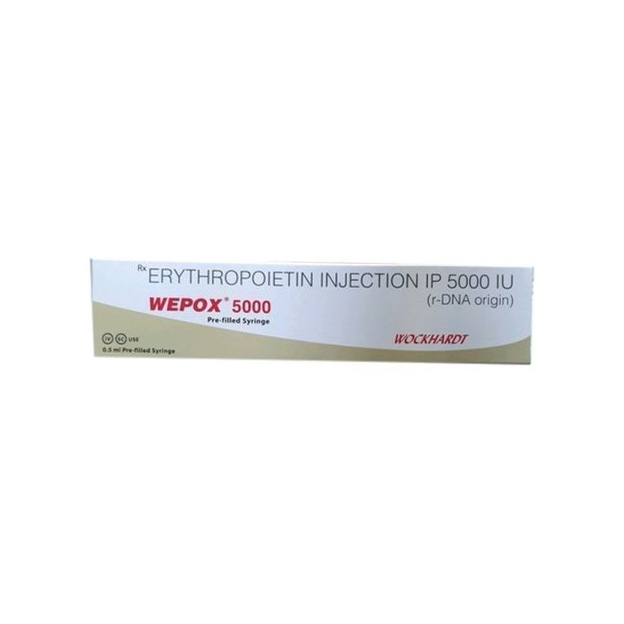 Wepox 5000 IU 0.5 ml Injection with Epoetin Alfa