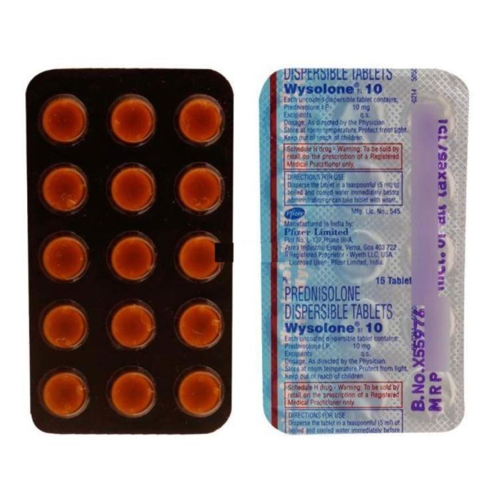 Wysolone 10 Mg Tablet with Prednisolone