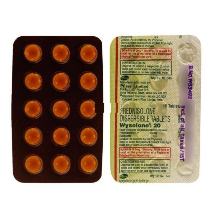 Wysolone 20 Mg Tablet with Prednisolone