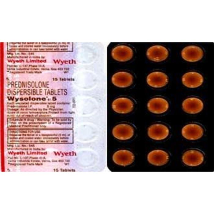 Wysolone 5 Mg Tablet with Prednisolone