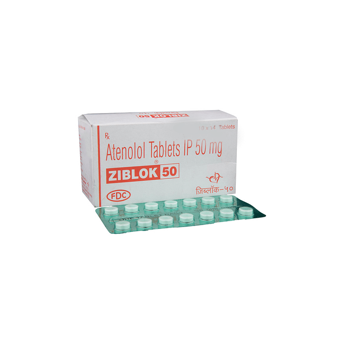 Ziblok 50 Tablet with Atenolol