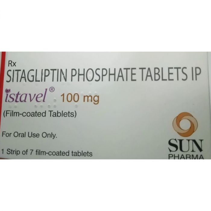 Istavel 100 Mg Tablet Sitagliptin Januvia Uses Side Effects