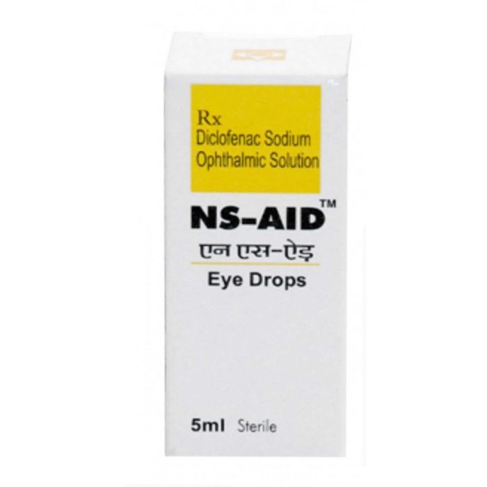 Ns Aid 5 ml Eye Drop Diclofenac Sodium Voltaren It's Precautions