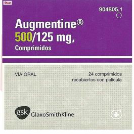Augmentin 500 Mg+125 Mg with Amoxicillin+Potassium Clavulanate               