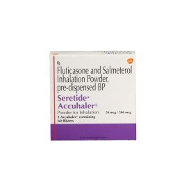 Seretide-Diskus- 50-mcg+500-mcg with Salmeterol + Fluticasone Propionate