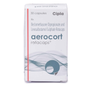 Aerocort Rotacaps 100 +100 Mcg with Beclomethasone Dipropionate + Levosalbutamol