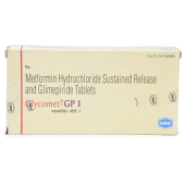 Glycomet GP (500+1) Mg with Metformin and Glimepiride              