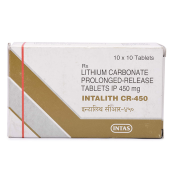 Intalith CR 450 Mg with Lithium Carbonate    