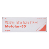 Metolar 50 Mg with Metoprolol Tartrate                  