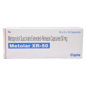 Metolar XR 50 Mg with Metoprolol Succinate                