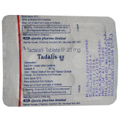 Tadalis-sx 20mg tablet with Tadalafil                 